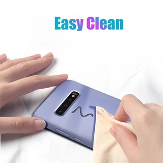 Ốp điện thoại silicon mềm màu trơn dành cho Samsung Galaxy S24 S23 S22 S21 S20 S10 Plus Ultra Fe 5G