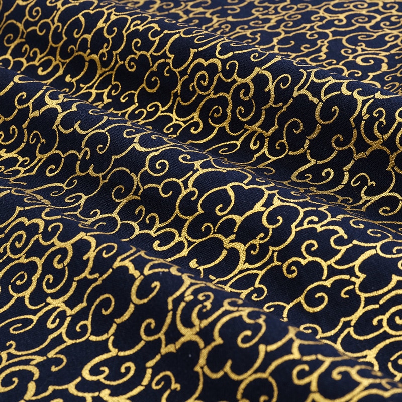 Vải cotton hải quân bằng nửa thước vải may Nhật Bản dành cho đồ thủ công Kimono DIY cho trẻ em 45x75cm / 50x145cm TJ1023