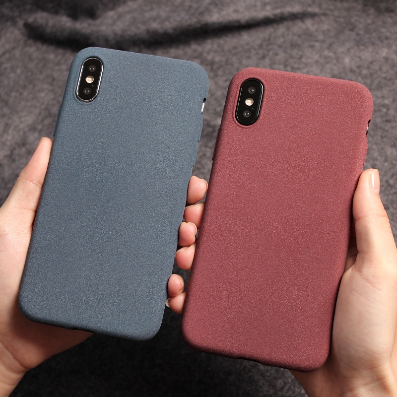 Ốp điện thoại TPU mềm màu nhám trơn chống in dấu vân tay cho For iPhone 11 Pro Max XS MAX XR X 7 8 Plus