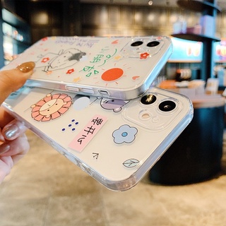 Ốp lưng iphone silicon trong suốt Hình vẽ cute dành cho iphone 6 đến 16promax - T121