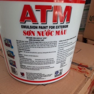 Sơn nước ATM ngoại thất màu trắng 3.5l