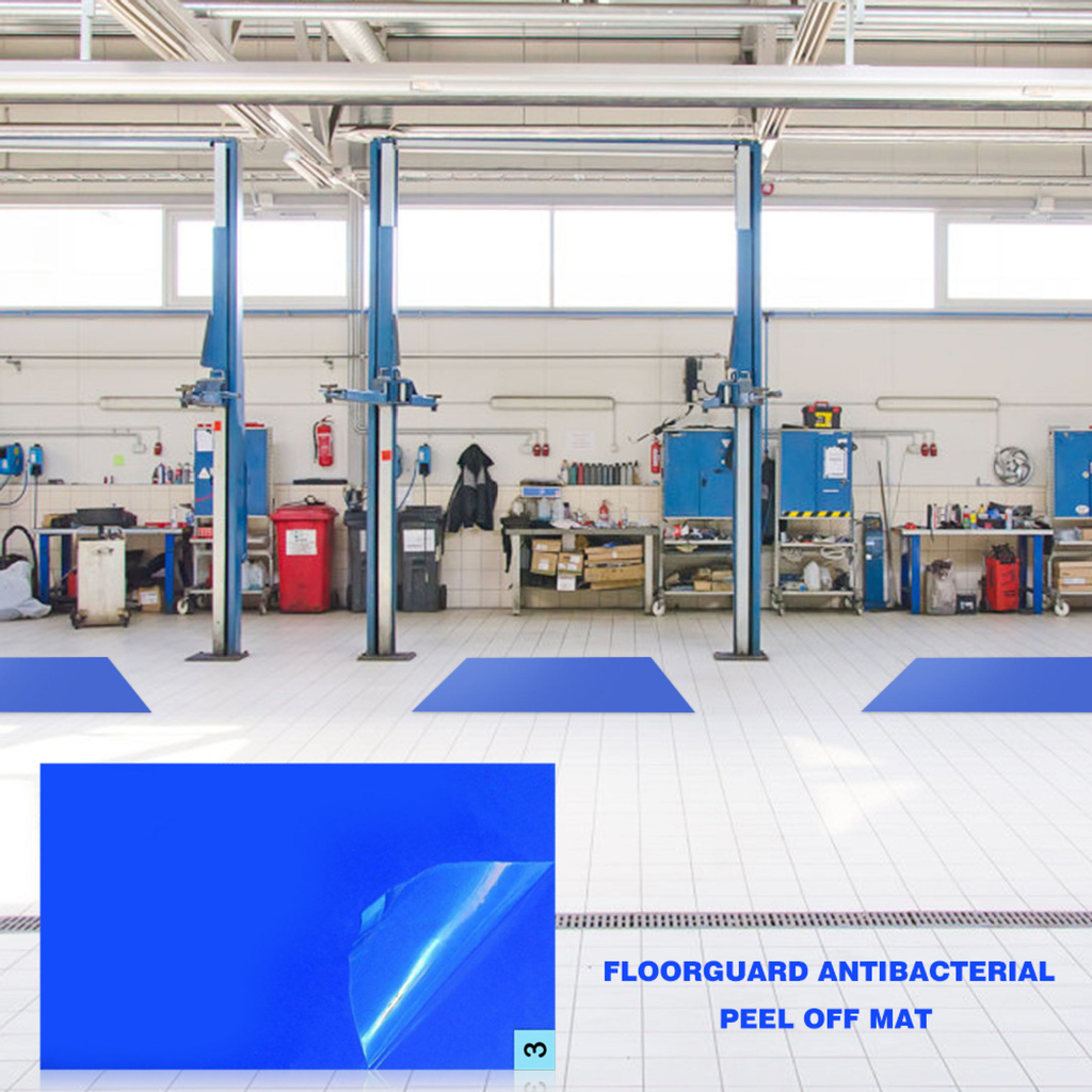 Stike Tấm Thảm Sàn Dính Bóc Lớp Chống Vi Khuẩn, Miếng Tẩy Bụi Bẩn