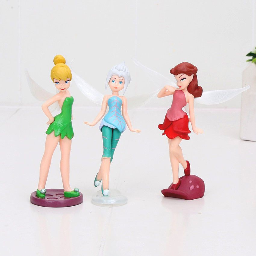 ★ Cổ Phiếu Sẵn Sàng ★ Set 7 Mô Hình Nhân Vật Tinkerbel TinkerBell 10cm Chân Đứng Dễ Thương Cho Bé