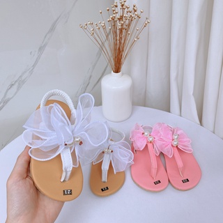 Dép Sandal Dép Quai Hậu Xỏ Ngón/Quai Ngang Đính Nơ Công Chúa Cho Bé Gái K125