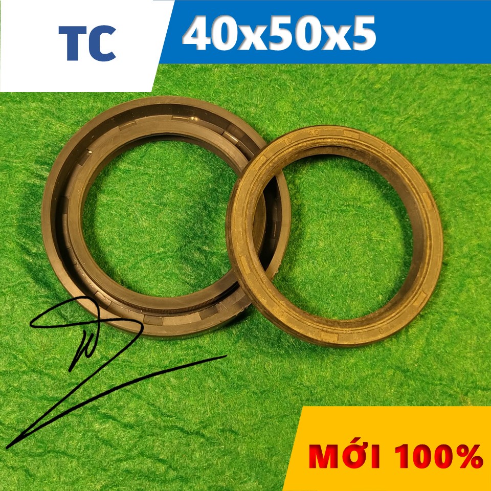 2 Stück Wellendichtring (Simmerring) NBR 40x50x5 Mm - Für Achsen Und Wellen, Typ AS/WAS/BASL/TC
