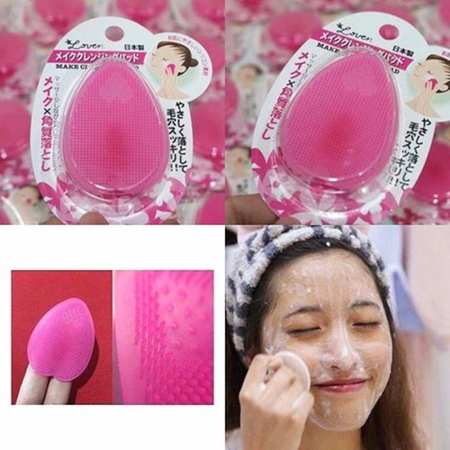 Miếng rửa mặt Silicon Seiwapro Loven Make Cleansing Pad Nhật Bản