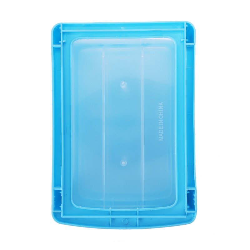 Hộp Ngăn Kéo Mini Bằng Nhựa Trong Suốt Màu Xanh Dương 3 Tầng)