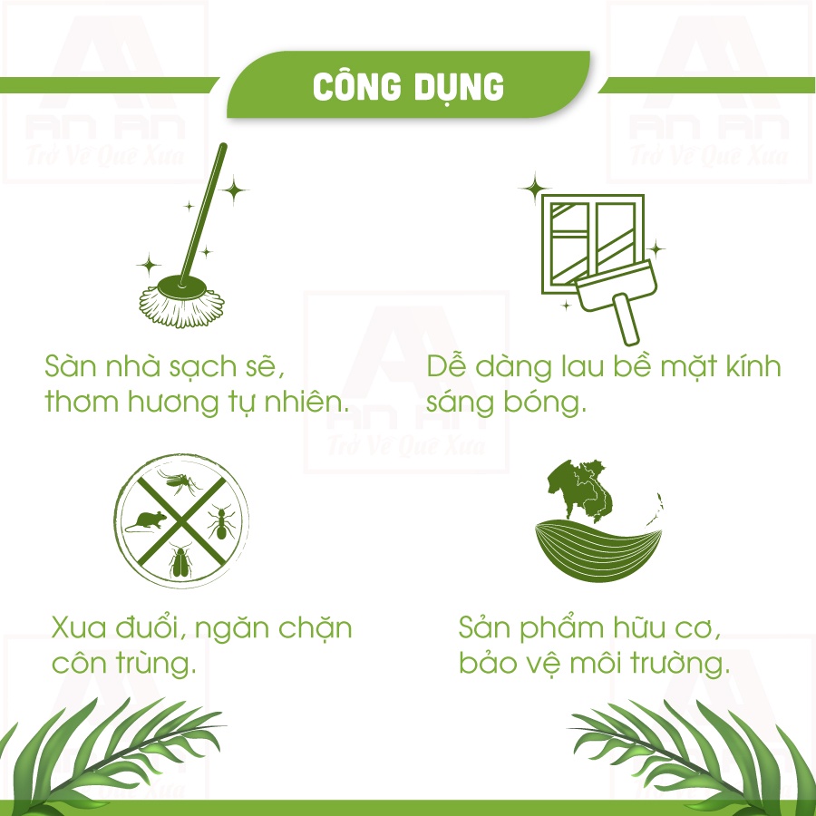 Ảnh Nước lau nhà quế đậm đặc AN AN, đuổi muỗi và côn trùng hiệu quả với dung tích 1000 ml 4