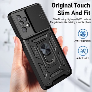 Ốp Điện Thoại Cứng Có Giá Đỡ Kim Loại Xoay 360 Độ Cho Samsung Galaxy A33 A53 A73 A23 5G