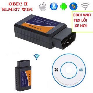 Thiết bị quét xóa lỗi cá vàng check engine chẩn đoán scan lỗi xe hơi ô tô cắm cổng OBD EML327- WIFI