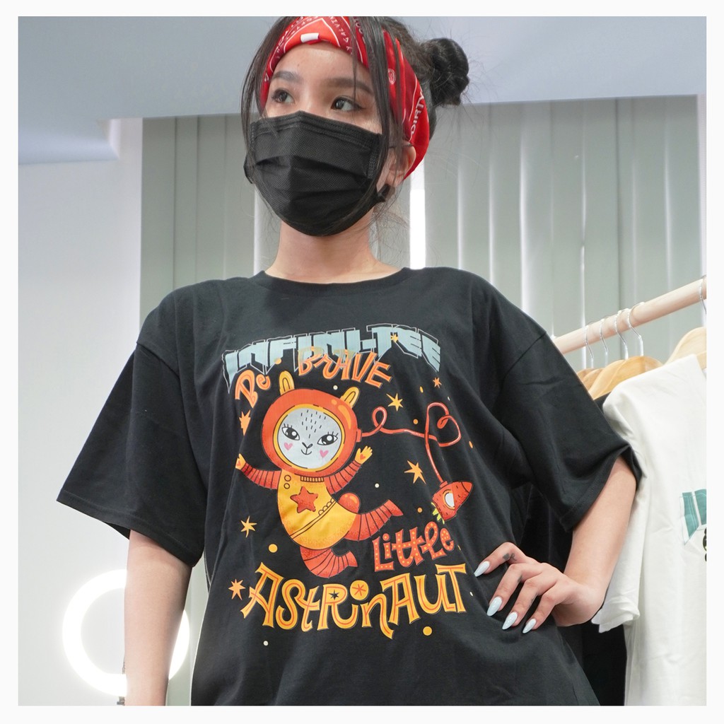 Áo thun INFINITEE Fni0829, Thun 100% Cotton - form rộng Unisex.