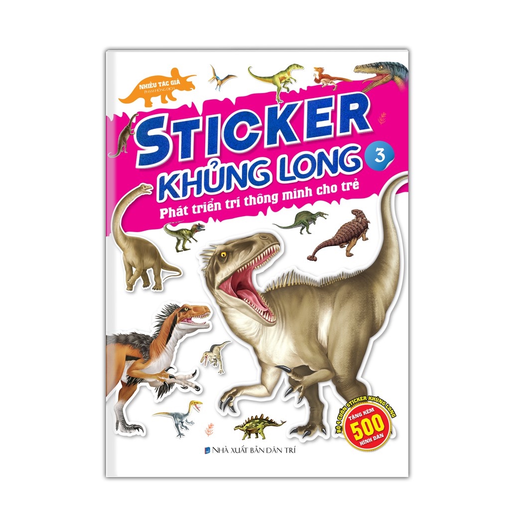 Ảnh Sách - Combo 2c sticker khủng long phát triển trí thông minh tập 3 & 4 2
