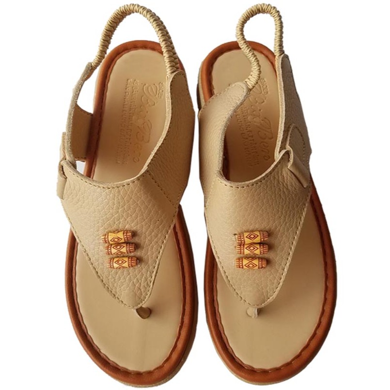 Giày sandal nữ xỏ ngón da bò BIGGBEN HKD085