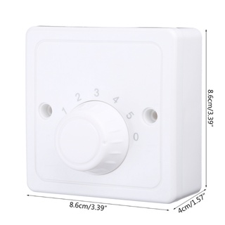 Công tắc điều khiển tốc độ quạt trần Kellnny 220V Nút treo tường Công tắc điều chỉnh độ sáng năm tốc độ