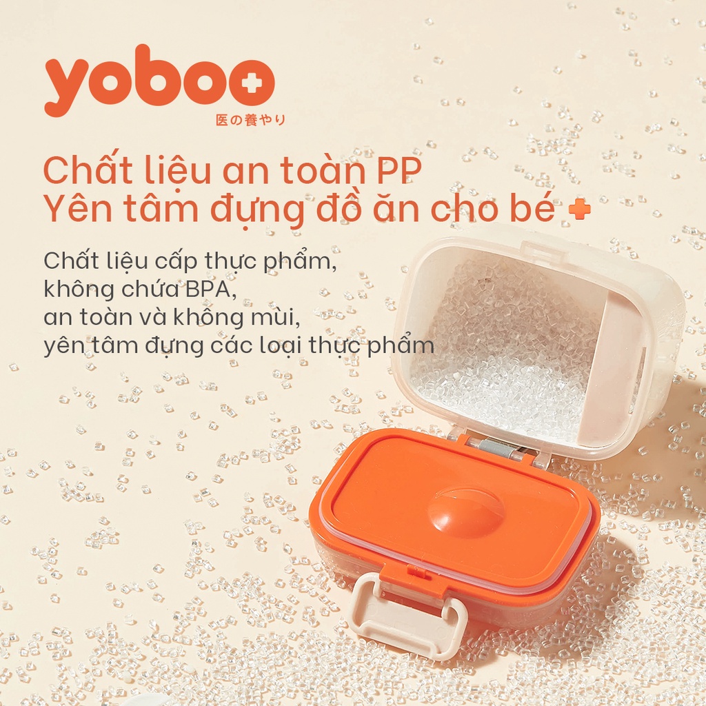 Mô tả Hộp đựng sữa bột chống ẩm đa năng cho bé Yoboo YB-0032 có ngăn đựng muỗng 2 lớp nắp đậy 360ml - Hàng chính hãng - 8