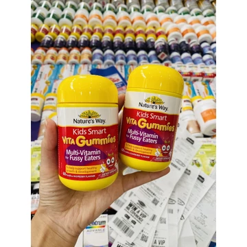 [ĐỦ BILL] Kẹo gum bổ sung Vitamin tổng hợp cho trẻ ăn ngon Multi-vitamin for fussy eaters Nature's Way - hàng Úc đi air