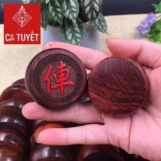 Bộ Quân Cờ Tướng Gỗ Cẩm 4cm