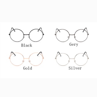 Kính mắt khung kim loại tròn cổ điển Retro Nữ / Nam Unisex 4 màu có sẵn
