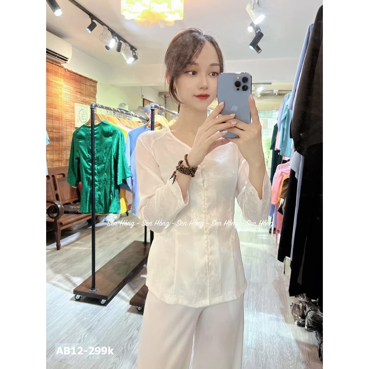 ÁO BÀ BA GẤM VÂN HOA NỔI 3D # đồ bà ba lẻ áo quần chính hãng Sen Hồng # bà ba siêu sang chảnh AB12