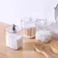 Hộp đựng bông tẩy trang trong suốt nắp gắn hình dễ thương