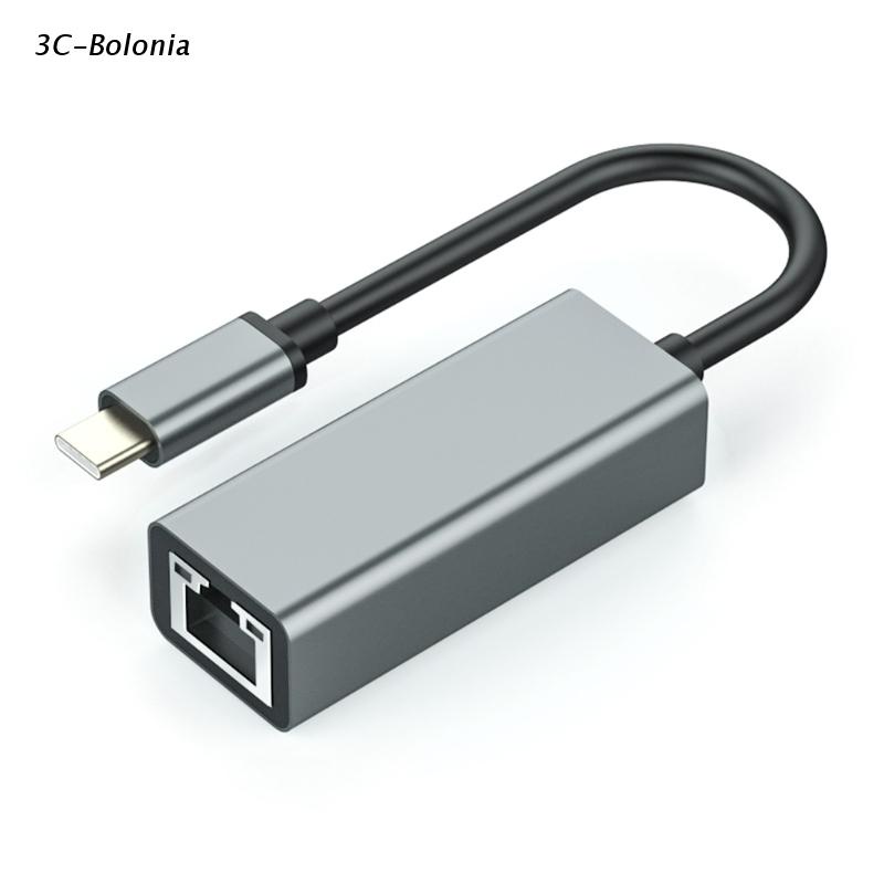 Bộ chuyển đổi card mạng USB type C sang rj45 LAN cho laptop