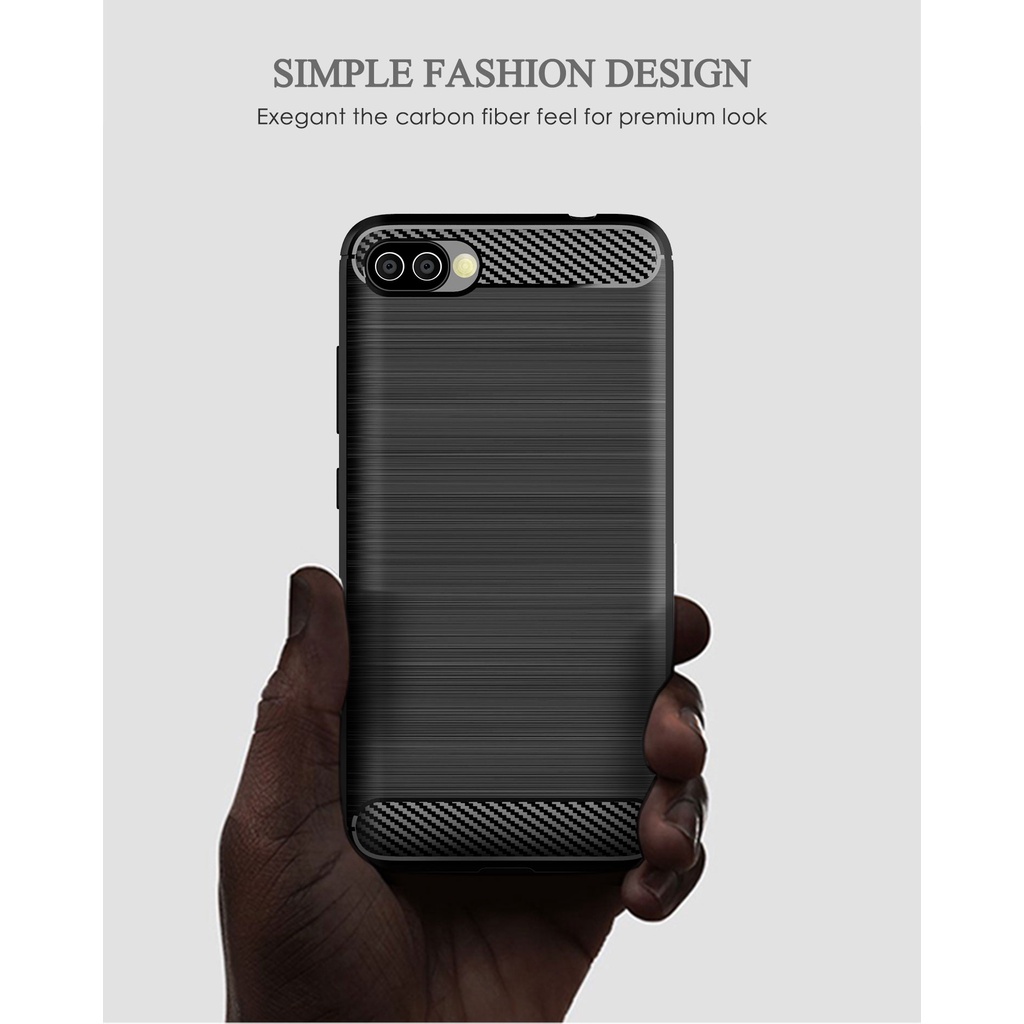 Sọc chải sợi Carbon ASUS ZenFone 4 Max Plus ZE554KL ZC554KL Vỏ điện thoại tpu silicon mềm Vỏ bảo vệ chống sốc