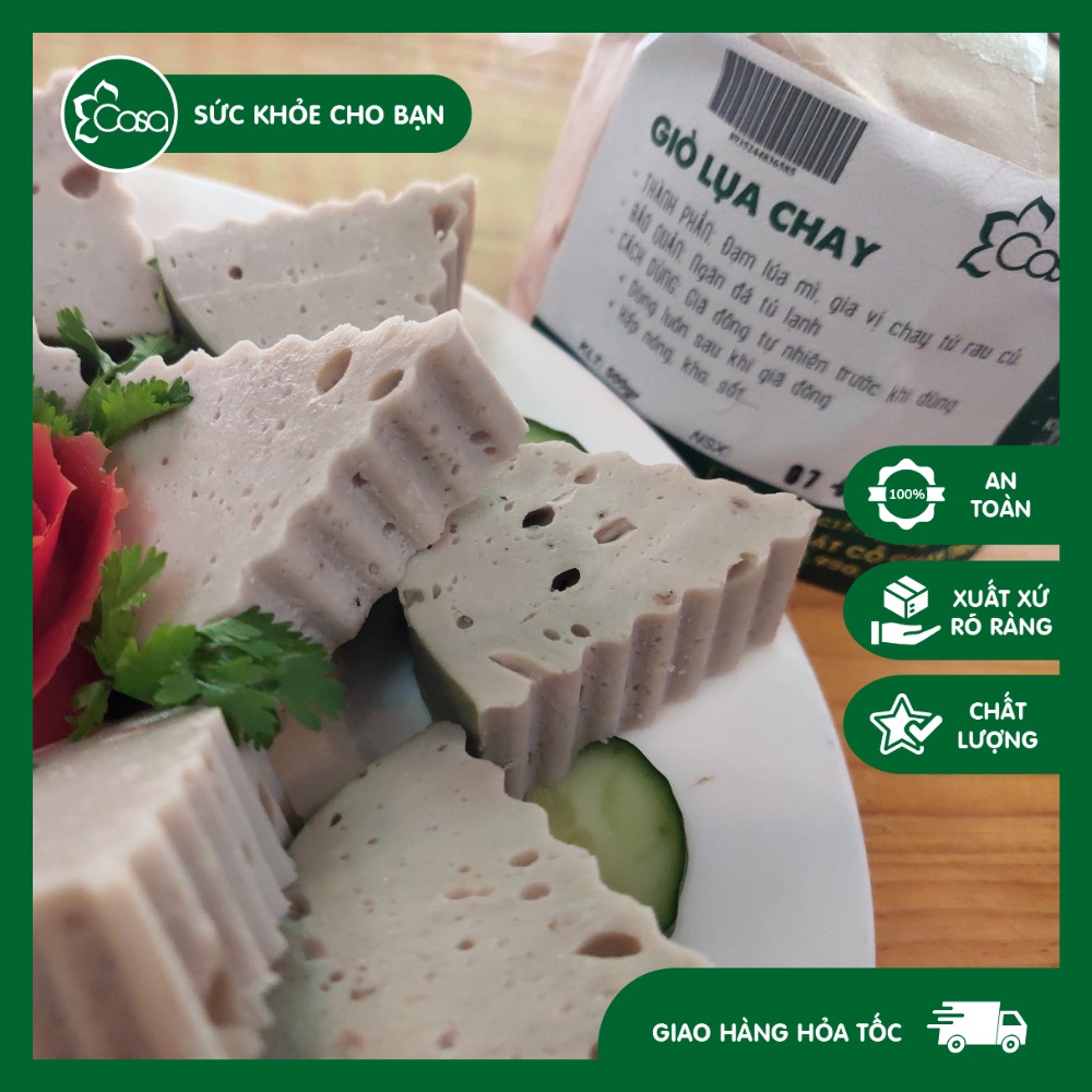Hỏa Tốc Hà Nội] Giò Lụa Chay 500G - Thực Phẩm Chay Ngon Sạch | Chay Casa |  Shopee Việt Nam
