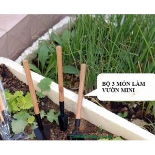 Dụng cụ làm vườn mini 3 món tiện dụng, Dụng cụ trồng cây