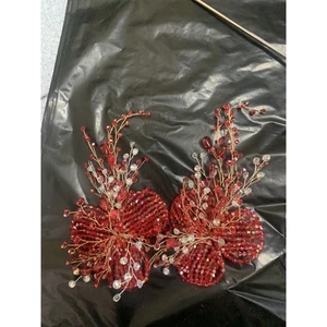 set cài tóc đỏ
