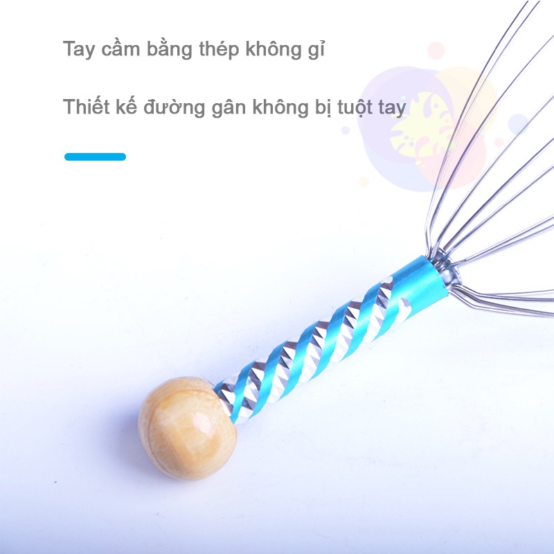 Cây Massage Đầu, Cây Gãi Đầu Mát Xa Đầu Bạch Tuột Giúp Thư Giãn Hiệu Quả