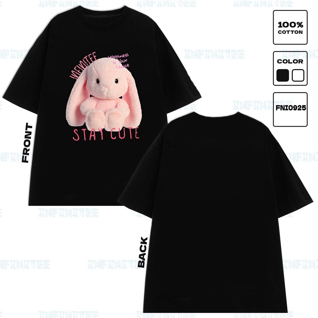 Áo thun INFINITEE Fni0925, Thun 100% Cotton - form rộng Unisex.