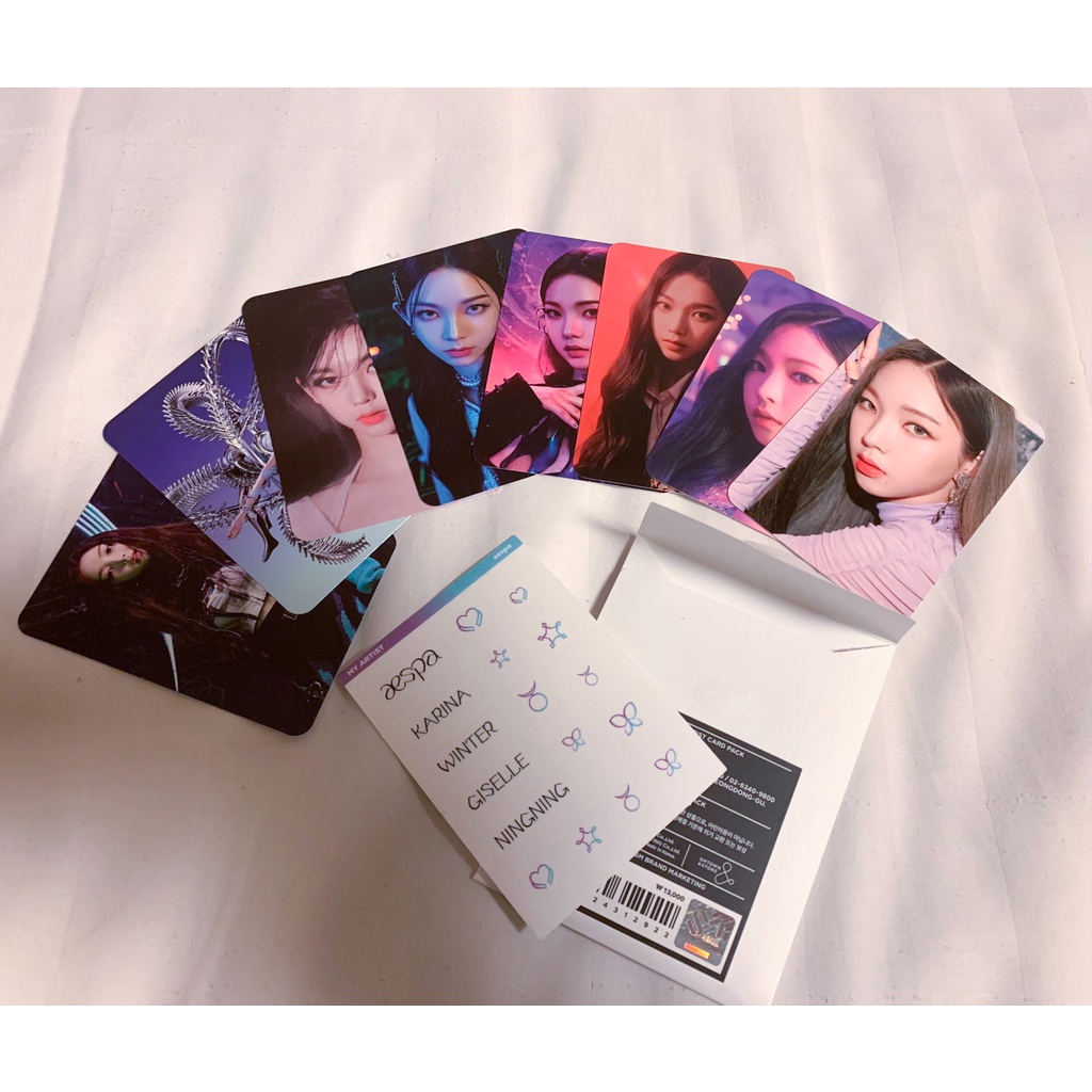 Ảnh photocard official Aespa My artist pack SMstore Savage Next