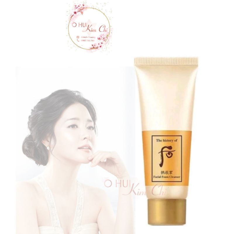 ( mẫu mới có tem phụ )Sữa rửa mặt đông y hoàng cung whoo Facial foam cleanser 40ml