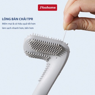 Chổi Cọ Nhà Vệ Sinh JYoohome Cây Cọ Toilet Bồn Cầu Bằng Silicon Tiện Ích Vệ Sinh Nhà Cửa
