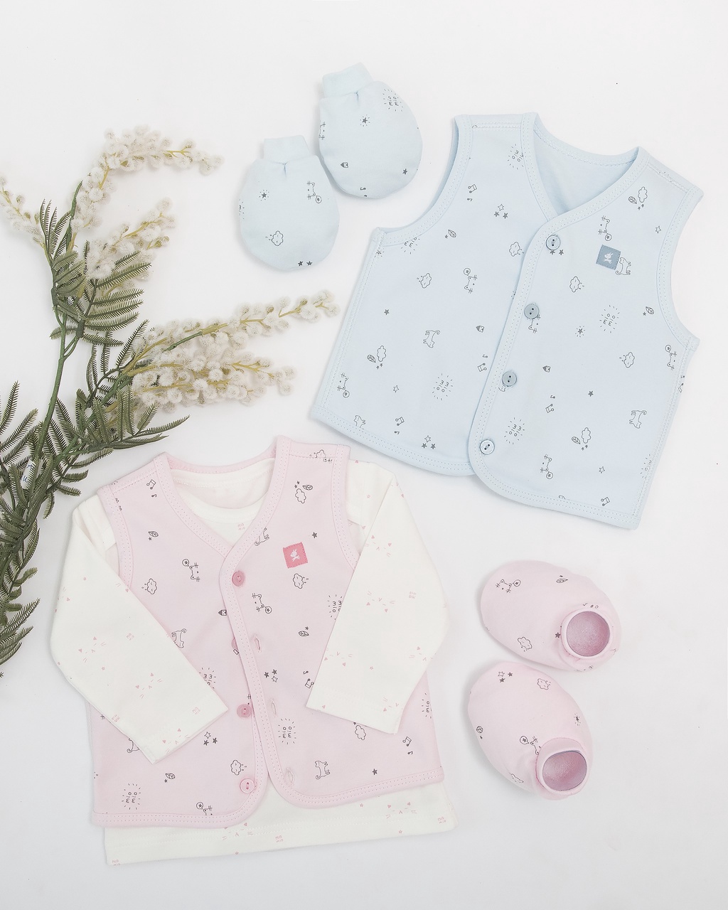Mô tả Áo Gile 2 Lớp MIOMIO ( Form Ôm, Mom Muốn Rộng Tăng Thêm 1 Size),  Dành Cho Bé Trai, Bé Gái (size từ 0-24 tháng) - 1