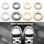 GUSTAVA Hợp Kim Lỗ Trang Trí Phụ Kiện Hợp Kim Grommets Có Ốc Vít Leathercraft Kim Loại Khoen