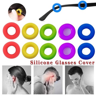 Set 2 cặp Nút cố định mắt kính chống trượt hình tròn bằng silicone đeo khi chơi thể thao
