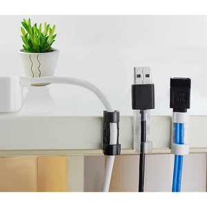 Nẹp dây điện dây cáp 1 bộ 16 cái móc dán tường đồ dùng văn phòng thiết bị điện gia dụng Decor nhà tiện ích B39