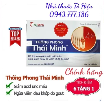 Thống Phong Thái Minh (Chính hãng)- Hỗ trợ giảm acid uric máu, giảm nguy cơ viêm khớp do gout.