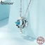 Hạt charm BAMOER phối hình bướm bằng bạc 925 dùng làm vòng tay/ vòng cổ DIY