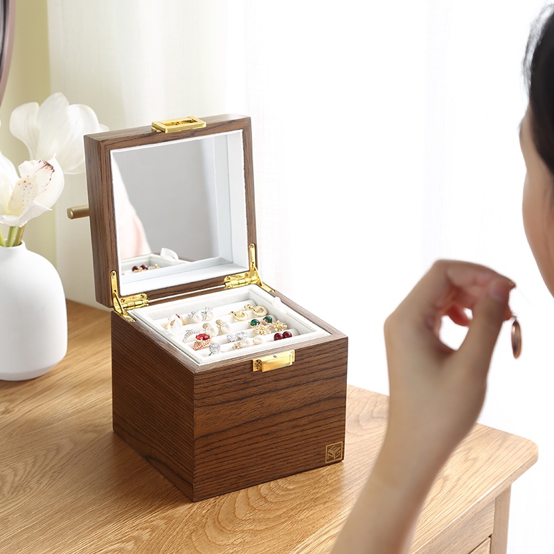 Hộp đựng trang sức Casegrace từ gỗ cỡ lớn chất lượng cao