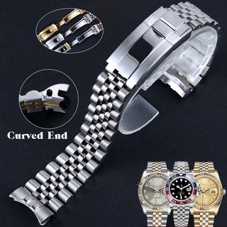 Dây đeo đồng hồ sang trọng tương thích cho rolex daytona submariner water ghost sup 20mm phụ kiện vòng đeo tay nam bằng thép không gỉ rắn có logo