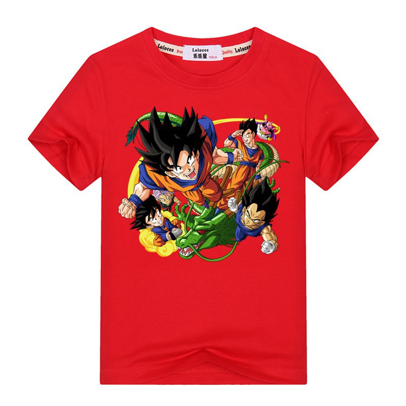 Áo thun cotton in hình Son Goku Dragon Ball ngộ nghĩnh thời trang mùa ...