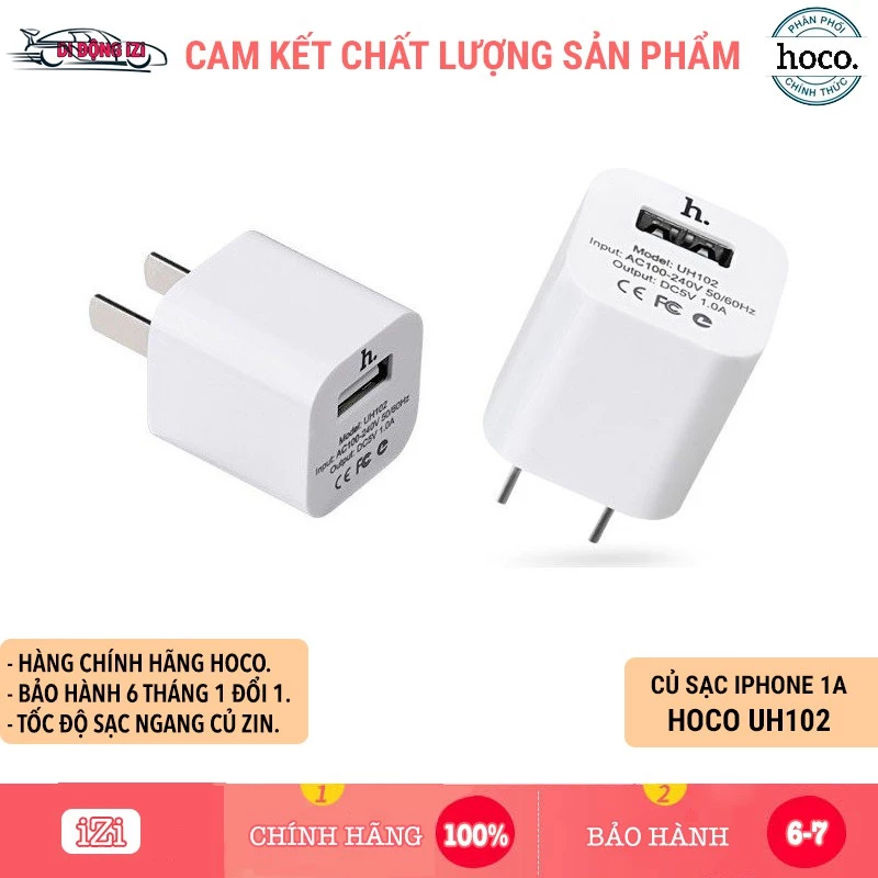 Củ sạc Hoco UH102