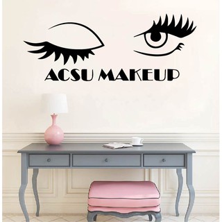 Decal Trang Trí Cửa Tiệm Nail - Spa - HairSalon - Nối Mi P4