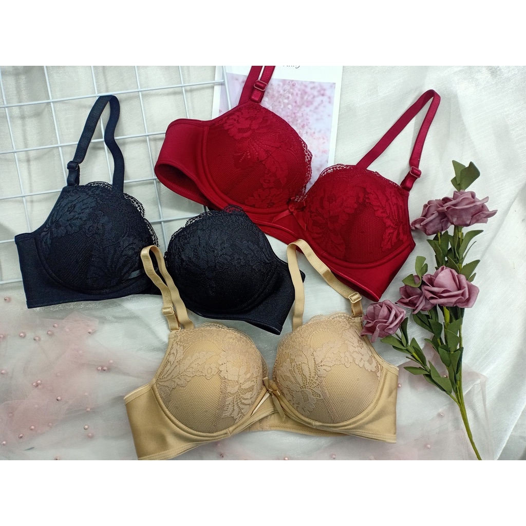 Áo Ngực Mút Dày, Áo Lót Không Gọng Cao Cấp E475 - Thương Hiệu 12H