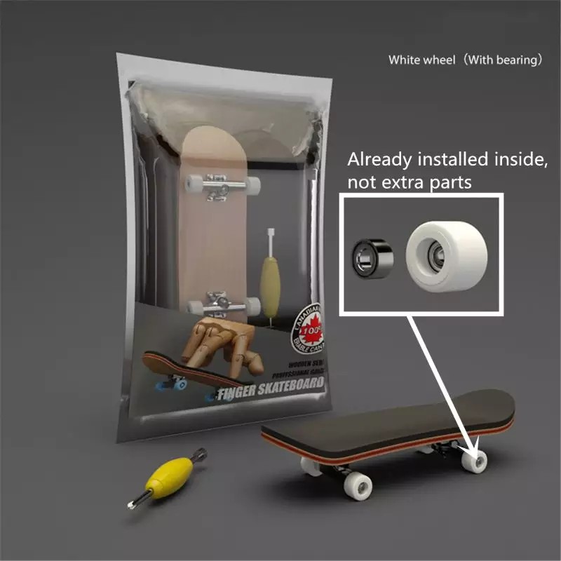 Ahvnt Đồ Chơi ván trượt ngón tay Stent Chuyên Nghiệp Finger Skate Set Mới Lạ