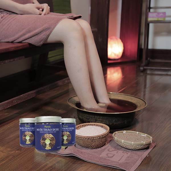Ảnh Muối Ngâm Chân Thảo Dược Hapaku 260g - Giảm Đau Mỏi, Giúp Thư Giãn, Ngủ Ngon 4