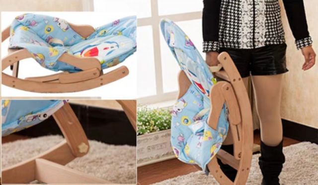Ghế rung  gập đa năng Rocking Chair cho bé yêu