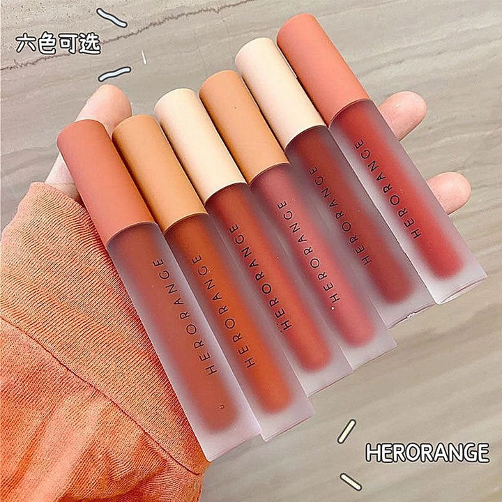 RẺ NHẤT SHOPEE — Set Son Kem 3 Cây HER ORANGE — Set Son Kem Lì Nội Địa Trung